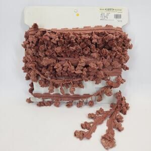 Vtg CONSO Onion Fringe Tassel Trim 2 3/8" Rust Sewing Drapery Upholstery 10+yds